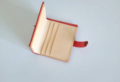 Handmade LEATHER Womens Small Wallet Leather Small Bifold Wallet FOR Women