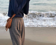 Cute Leather Red Brown Womens Saddle Purse Saddle Shoulder Bag for Women