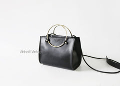 Stylish Leather Black Womens Handbag Crossbody Bag Purse Shoulder Bag for Women