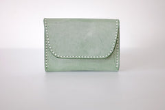 Handmade LEATHER Womens Small Card Wallet Leather Card Small Wallet FOR Women