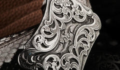 Handmade Black Leather Mens Belt Cool Leather Men White Belt for Men