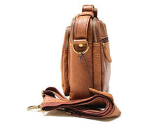 Cool Leather Mens Small Messengers Bag Shoulder Bags for Men