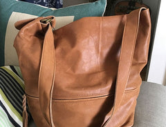 Handmade LEATHER WOMENs Bucket Crossbody Purse Barrel SHOULDER BAG FOR WOMEN