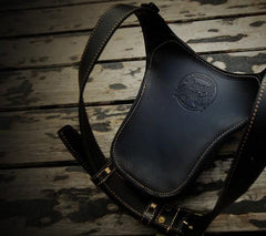 Leather Belt Pouch Mens Small Cases Waist Bags Hip Pack Belt Bags for Men