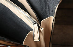 Handmade Leather Mens Briefcase Work Bag Laptop Bag Business Bag for Men