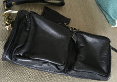 Handmade WOMENs LEATHER Wristlet Purse Mini Shoulder Bag Purse FOR WOMEN