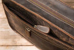 Cool Leather Mens Small Messenger Bags Shoulder Bag  for Men