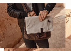 Canvas Mens Cool Messenger Bag Shoulder Bag Handbag Tote Bag For Men