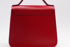 Handmade Leather Handbag Round Bag Purse Crossbody Shoulder Bag for Girl Women Lady - EverHandmade