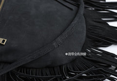 Handmade WOMENs LEATHER Tassels Shoulder Bag Vintage Crossbody Purse With tassels