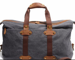 Mens Waxed Canvas Weekender Bag Canvas Travel Bag Shoulder Bag for Men