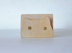 Cute Cat LEATHER Womens Small Card Wallet Leather Card Small Wallet FOR Women