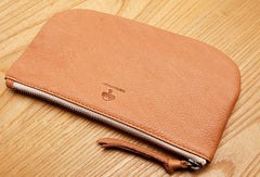 Genuine Leather billfold Long Wallet Zipper Slim Wallet Coin Change Card Wallet Purse For Women