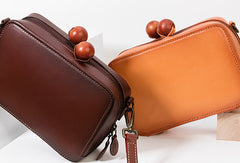 Handmade Genuine Leather Clutch Bag Crossbody Bag Shoulder Bag Purse For Women - EverHandmade