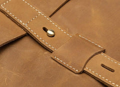 Vintage Unique Cool Leather Small Messenger Bag for men Shoulder Bag for men