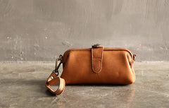 Vintage LEATHER Womens Wristlet Bag Doctor Long Wallet Mini Shoulder Bag FOR Women