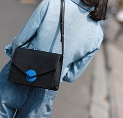Stylish Leather Black Womens Shoulder Bag Crossbody Bag Purse for Women