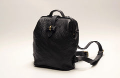 Vintage LEATHER WOMEN Doctor Backpack Purses Black School Backpacks FOR WOMEN
