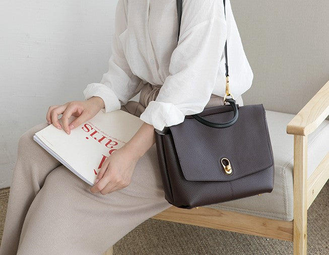 Stylish Leather Womens Handbag Work Bag Work Purse Shoulder Bag for Wo
