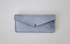 Handmade LEATHER Womens Long Wallet Leather Envelope Long Wallet FOR Women