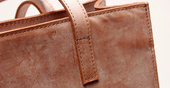 Vintage WOMENs LEATHER Tote Bag Work Leather Tote Purses FOR WOMEN