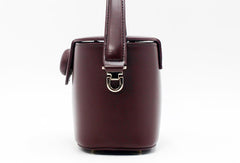 Genuine Leather Doctor Bag Bucket Bag Handbag Shoulder Bag for Women Leather Crossbody Bag - EverHandmade
