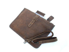 Slim Leather Mens Cool Briefcase Work Bag Business Bag Laptop Bag for men