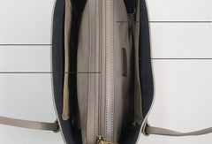 Genuine Leather Handbag purse Large Shoulder bag Tote Bag Shopper Bag for Women - EverHandmade