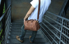 Leather Mens Small Weekender Bags Travel Bag Shoulder Bags for men