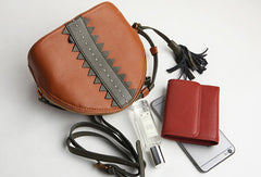 Genuine Leather Cute Crossbody Bag Shell Tassels Clutch Wallet Shoulder Bag Women Leather Purse