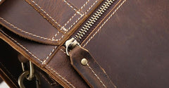 Cool Leather Mens Briefcase Messenger Bag Shoulder Bag Satchel Backpack for men