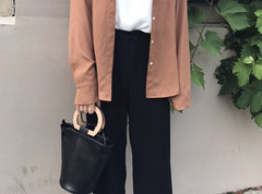 Cute Leather Black Womens Mini Bucket Purse Handbag Barrel Shoulder Bag for Women