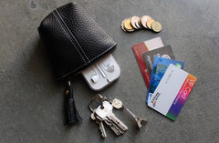 Mini LEATHER Womens Small Wallet Change Wallet Makeup Pouches FOR Women