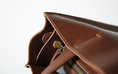 Handmade Leather Mens Tote Bag Cool Tote Bag Handbag Shoulder Bag for men