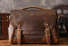 Handmade leather mens Briefcases Messenger bags Vintage Laptop Briefcases Business Briefcases - EverHandmade