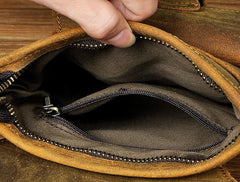 Cool Biker Leather Drop Leg Bag Mens Belt Pouch Waist Bag Shoulder Bag for Men