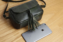 Genuine Leather Cute Tassels Crossbody Bag Shoulder Bag Women Girl Fashion Leather Purse