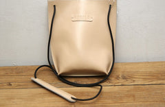 Cute LEATHER WOMEN Bucket SHOULDER BAG Barrel Crossbody Purses FOR WOMEN
