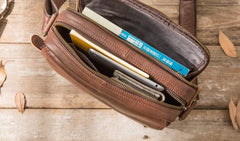 Cool Leather Small Mens Messenger Bags Small Shoulder Bag for Men