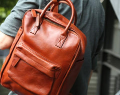 Cool Leather Mens Backpacks Travel Backpack Laptop Backpacks for men