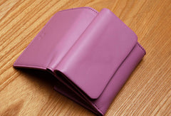 Genuine Leather Cute Slim billfold Trifold Wallet Card Holder Wallet Purse For Women Girl