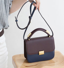 Stylish Leather Womens Small Handbag Work Purse Shoulder Bag for Women