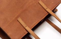 Vintage WOMENs LEATHER Tote Bag Stylish Leather Work Tote Purses FOR WOMEN