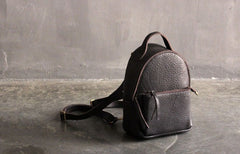 Mini LEATHER WOMEN Small Backpack Purses Cute Vintage School Backpacks FOR WOMEN