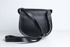 Genuine Leather Cute Crossbody Bag Saddle Bag Shoulder Bag Women Girl Fashion Leather Purse