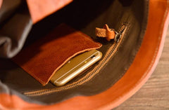 Brown Leather Mens Women Backpack Satchel Backpack School Backpack for men