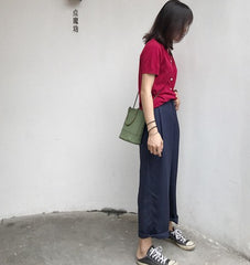 Cute Leather Green Womens Mini Bucket Purse Handbag Barrel Shoulder Bag for Women