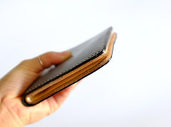 Handmade LEATHER Womens Small Bifold Wallet Leather Small Wallet FOR Women