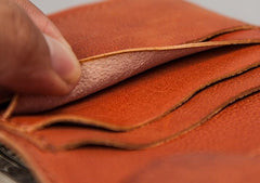 Cool Leather Men Small Wallet Bifold billfold Wallet for Men