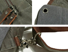 Cool Waxed Canvas Mens  Chest Bag Sling Bag One Shoulder Packs for men